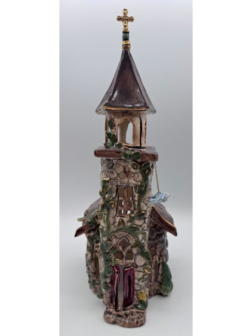 2003 Blue Sky Clayworks Church of the Rocks Heather Goldminc Candle House